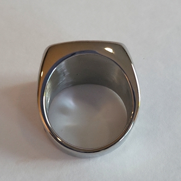 1082- Nautical Anchor Stainless Steel Men’s Ring Size 9 NWT - Picture 6 of 7